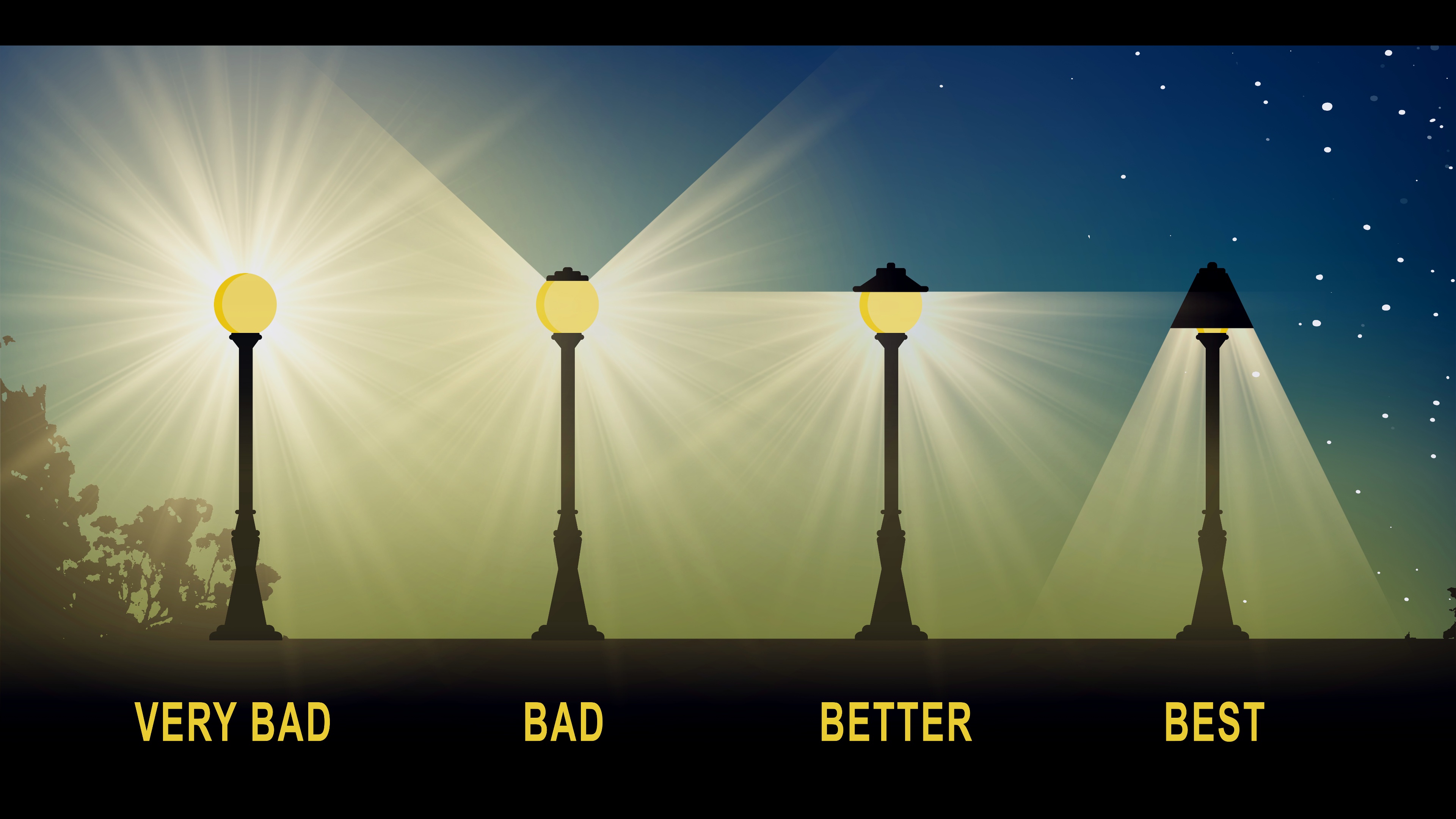 Light pollution graphic